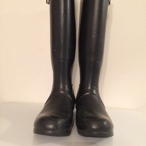 Black Tall Hunter Boots